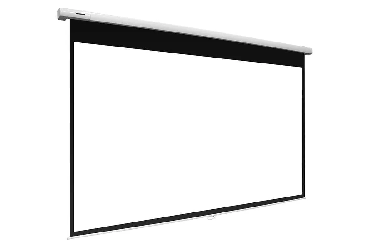 Màn chiếu Elite Screens Manual SRM Pro – góc nhìn nghiêng