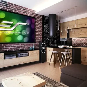 Màn chiếu Elite Screens Sable Frame 2 – trong căn hộ