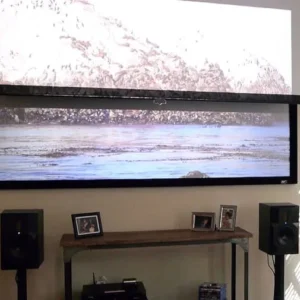 Màn chiếu Elite Screens Sable Frame CineGrey 3D – so sánh với màn trắng thường
