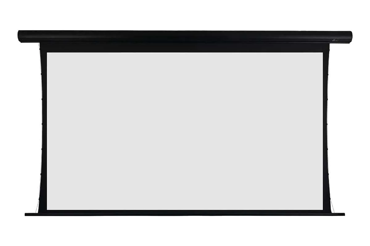 Màn chiếu Elite Screens Yard Master Electric Tension Dual – mặt trước màn chiếu